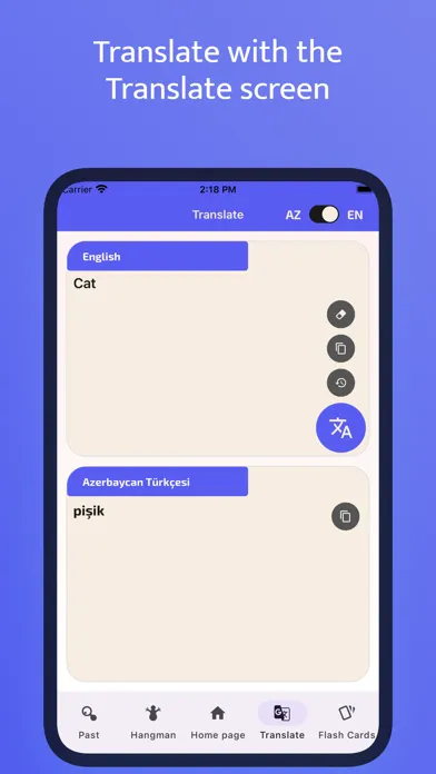 Ảnh chụp màn hình của Azeng Dictionary