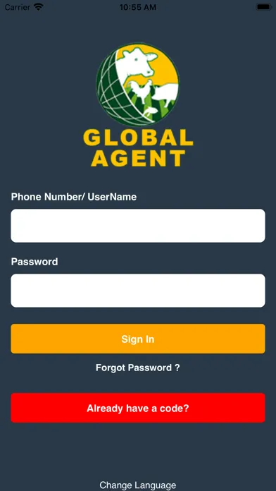 Ảnh chụp màn hình của Global Agent