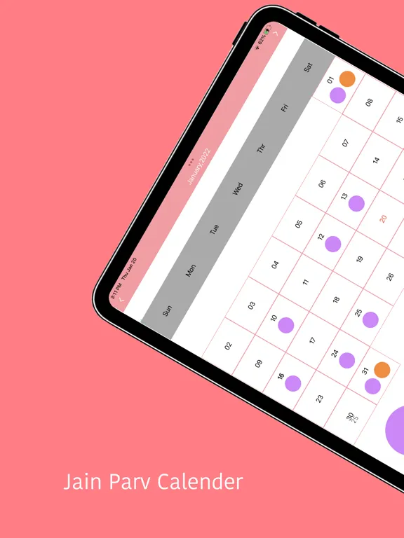 Jain Parv Calendar iPad 應用截圖