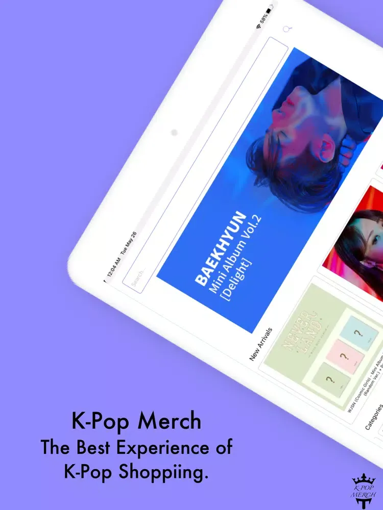 K-Pop Merch iPad  스크린샷