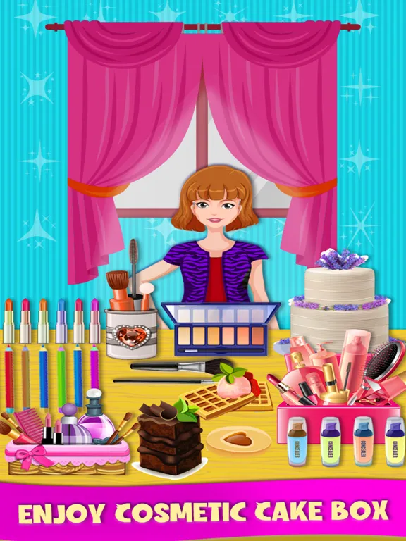 Cosmetic Cake Baking Game iPad Screenshots