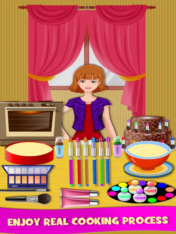 Cosmetic Cake Baking Game iPad Screenshots