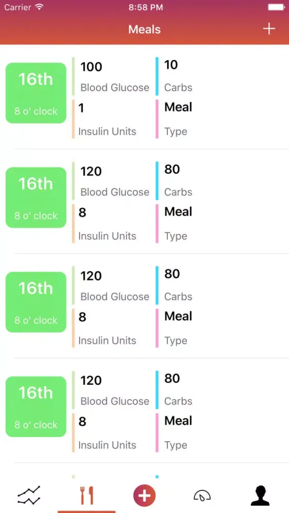 Test Strip - Blood Glucose Logging Ekran Görüntüleri