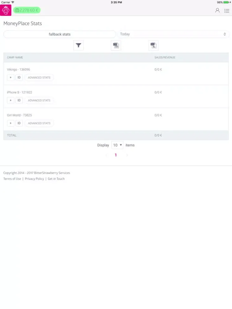 Скриншоты BitterStrawberry Publisher iPad 
