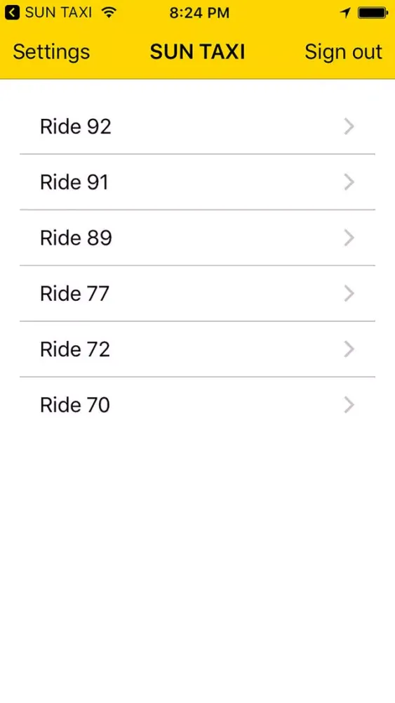 SUN TAXI (driver) سکرین شاٹس