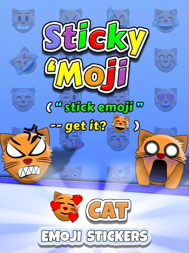 تصاویر Sticky 'Moji: Cat Stickers iPad 