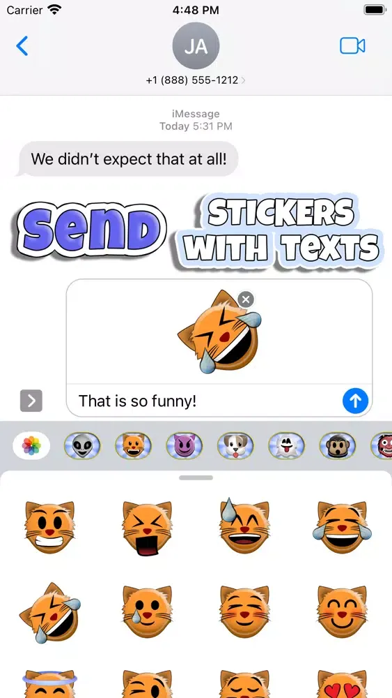 تصاویر Sticky 'Moji: Cat Stickers