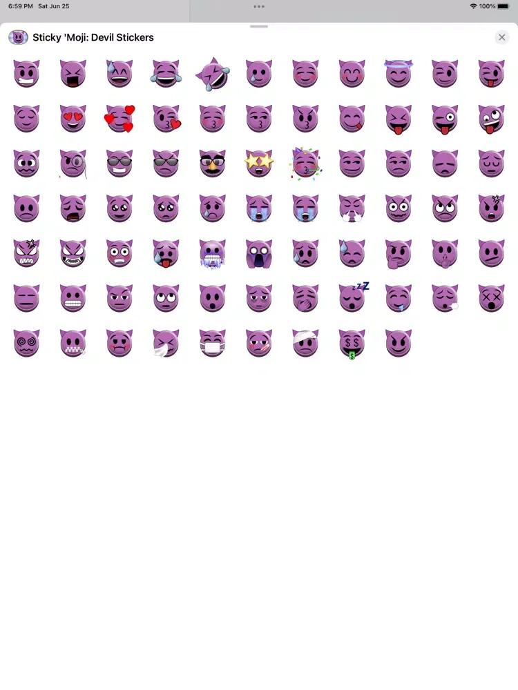 Screenshot di Sticky 'Moji: Devil Stickers iPad 