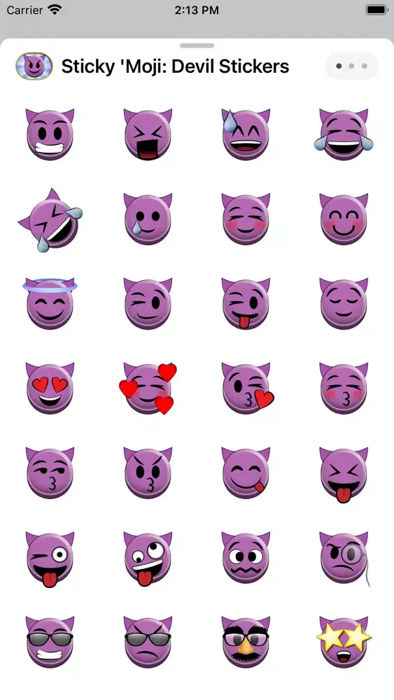 Screenshot di Sticky 'Moji: Devil Stickers