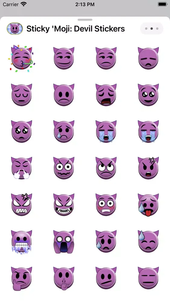 Screenshot di Sticky 'Moji: Devil Stickers
