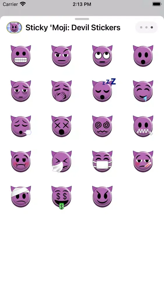 Screenshot di Sticky 'Moji: Devil Stickers