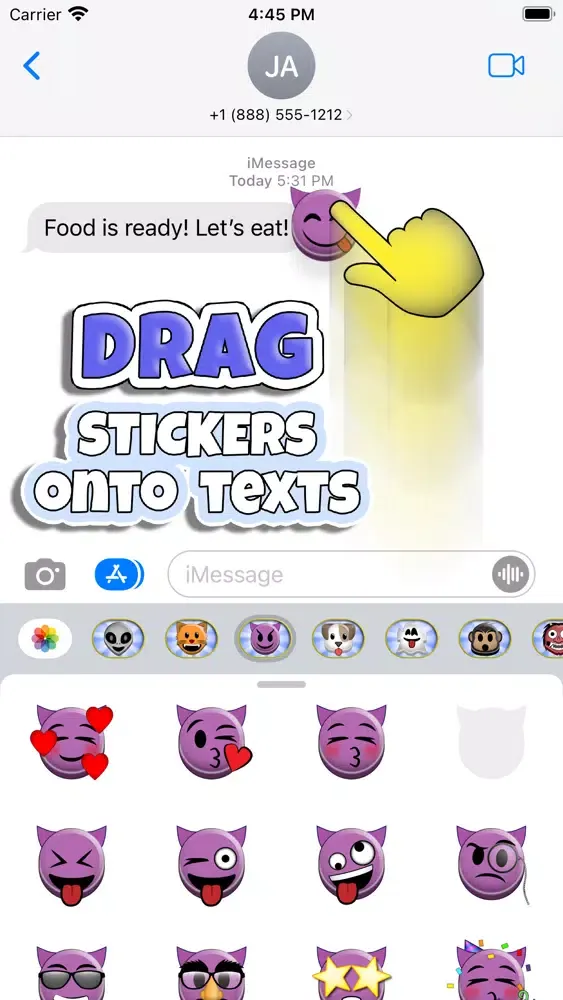 Screenshot di Sticky 'Moji: Devil Stickers