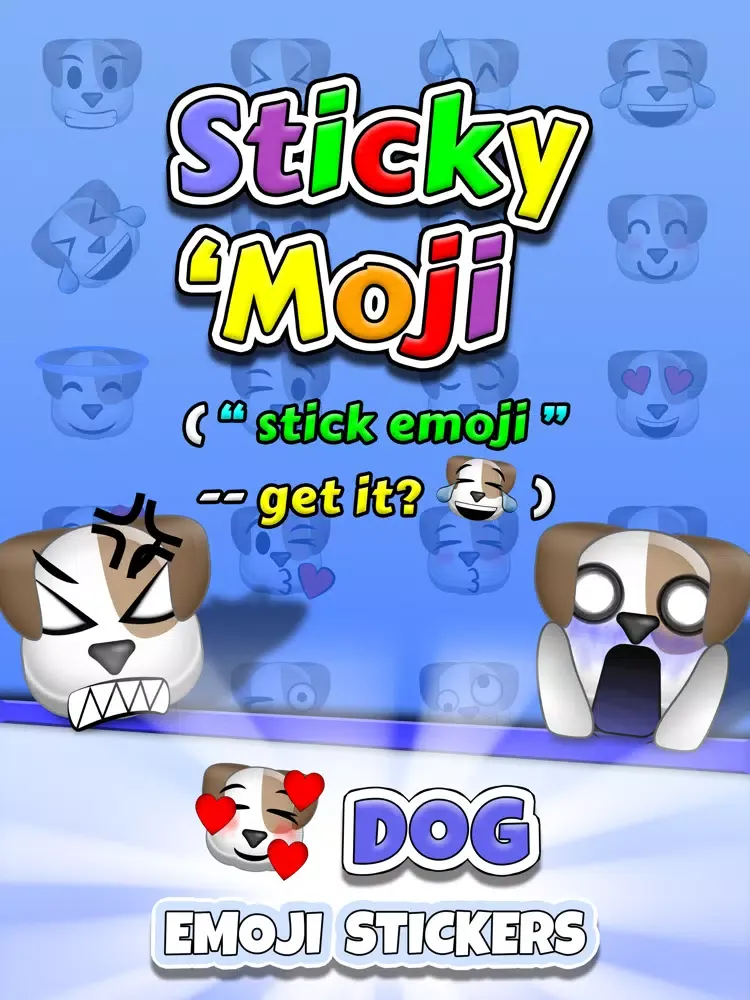 Captures d'écran de Sticky 'Moji: Dog Stickers iPad 