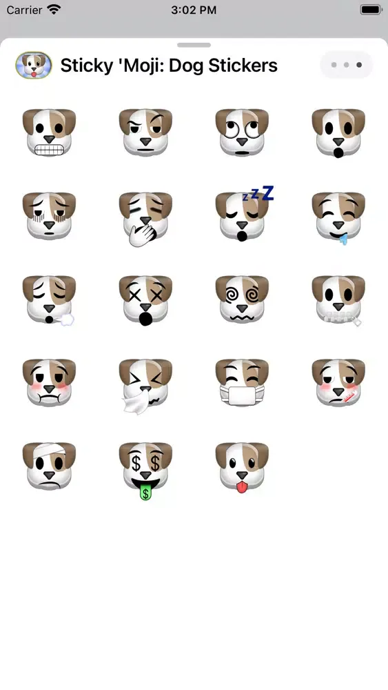 Captures d'écran de Sticky 'Moji: Dog Stickers