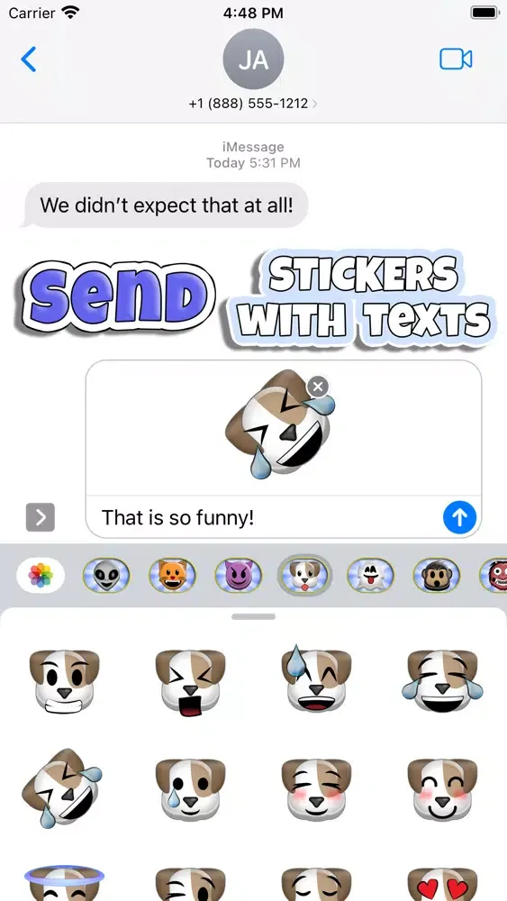Captures d'écran de Sticky 'Moji: Dog Stickers