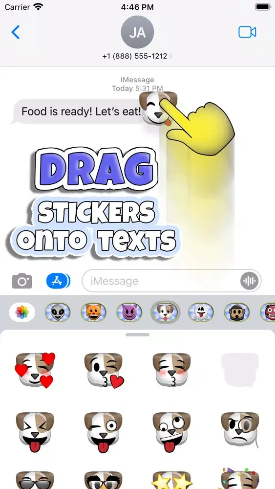 Captures d'écran de Sticky 'Moji: Dog Stickers