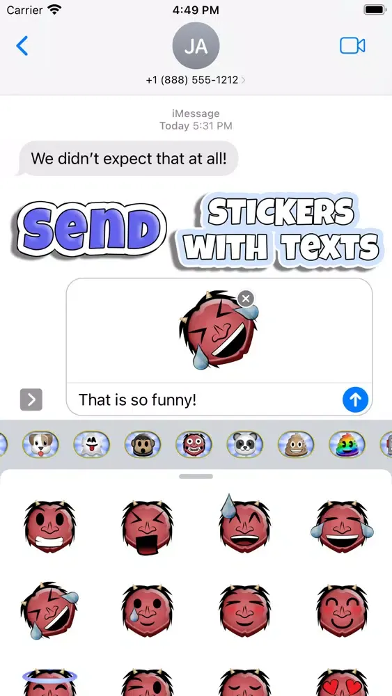 تصاویر Sticky 'Moji: Ogre Stickers
