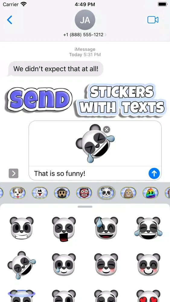 Sticky 'Moji: Panda Stickers Screenshots