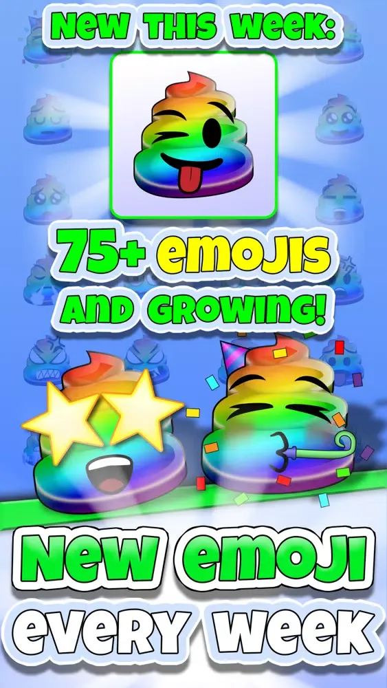 Capturas de tela do Sticky 'Moji: Rainbow Poop
