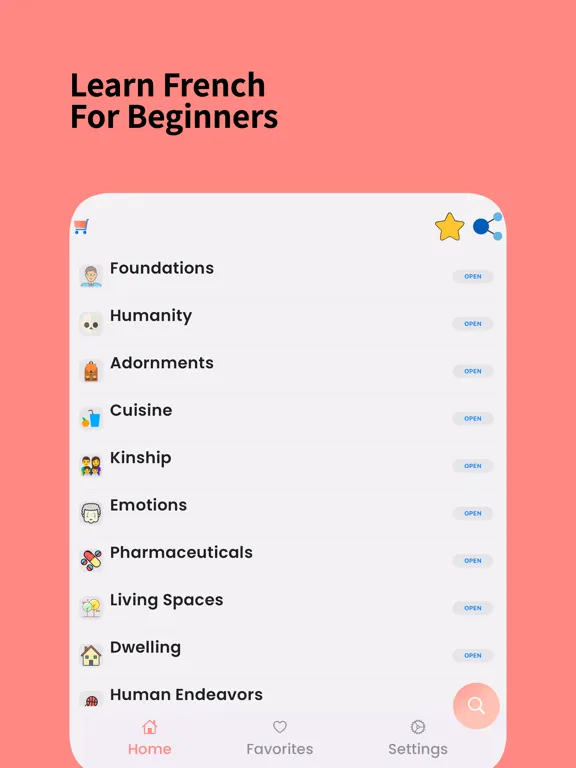 Learn French For Beginners! iPad 应用截图