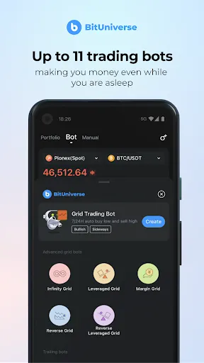 BitUniverse:Crypto Trading Bot 스크린샷