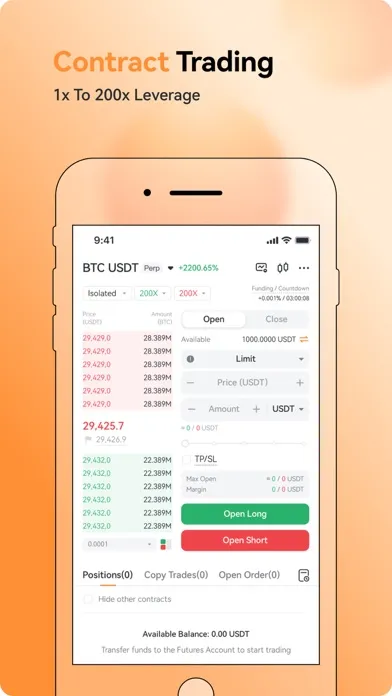 ภาพหน้าจอของ BVOX: Trade BTC, ETH & Crypto