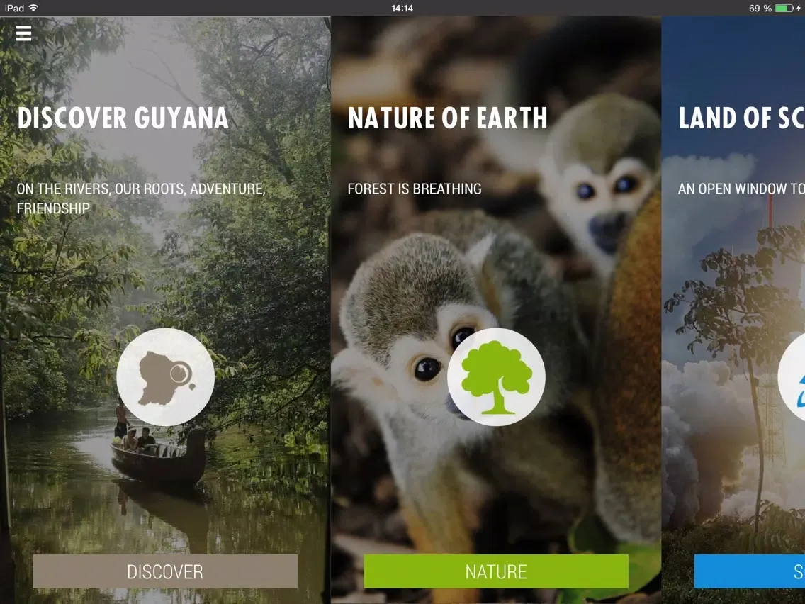 Zrzuty ekranu Guyane Tourisme iPad 