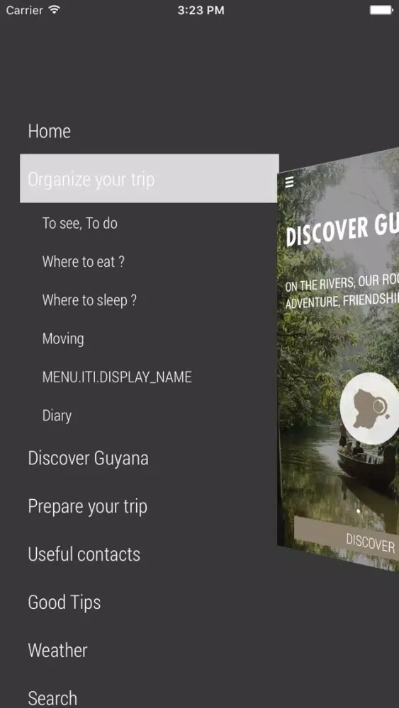 Zrzuty ekranu Guyane Tourisme