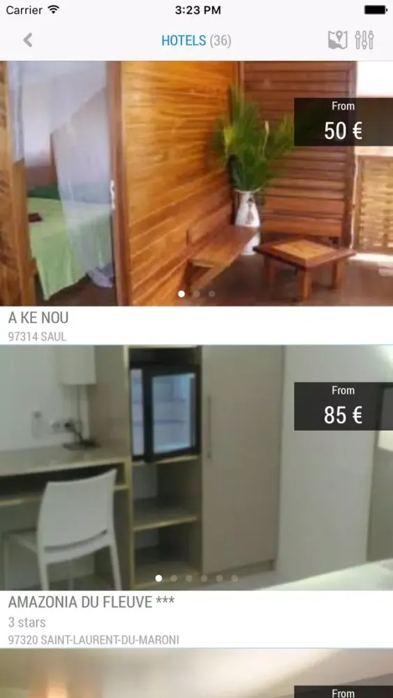 Zrzuty ekranu Guyane Tourisme