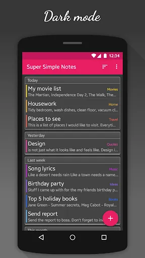 Notes (Super Simple Notes)應用截圖