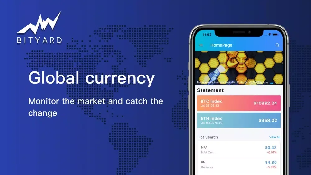 ภาพหน้าจอของ Bityard - Bitcoin, Ethereum