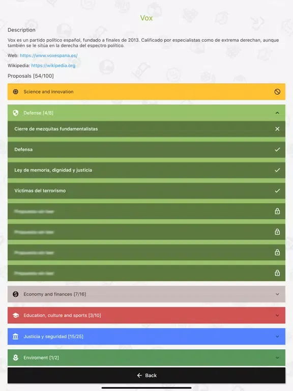 Zrzuty ekranu ElectMe iPad 