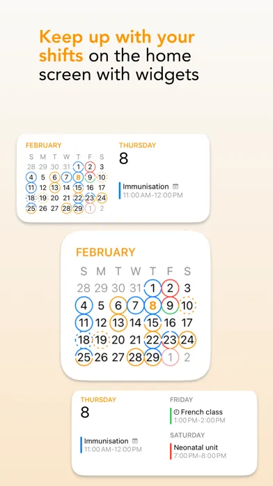 Скриншоты Next Shift Calendar