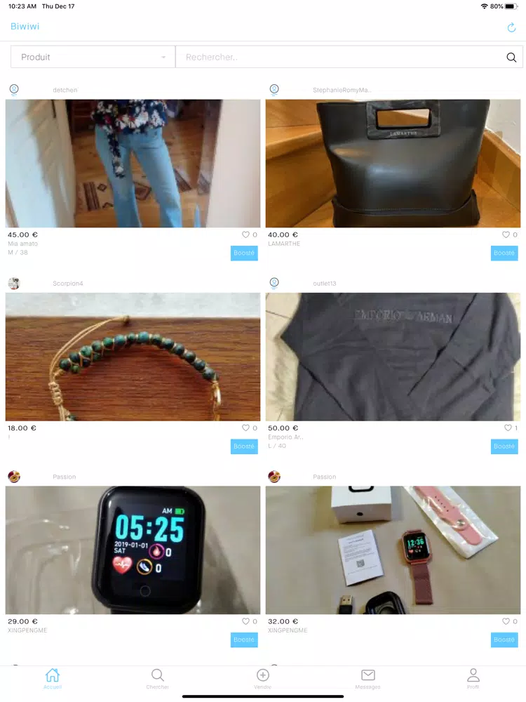 Tangkapan skrin Biwiwi-Achat & Vente iPad 
