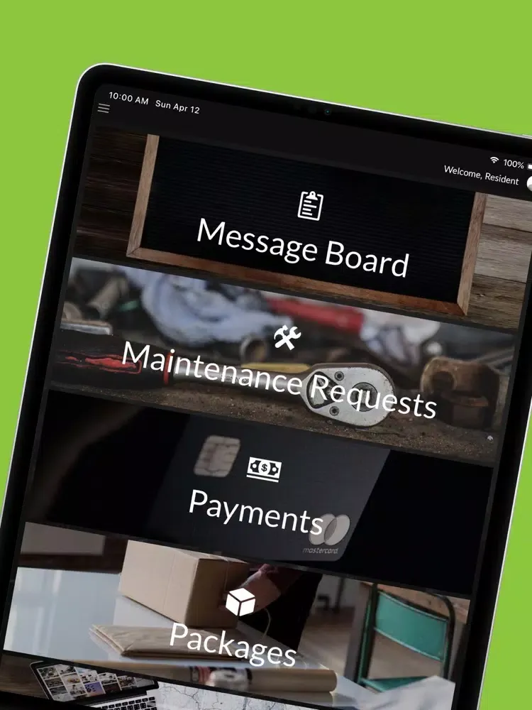 ภาพหน้าจอของ Green Property Management iPad 
