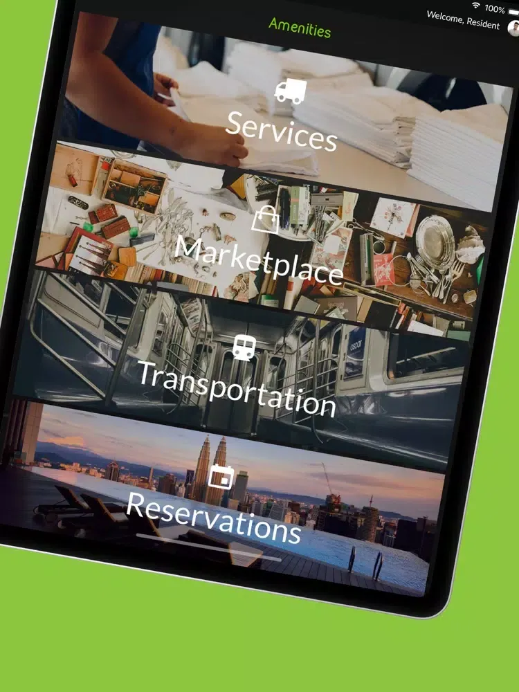 ภาพหน้าจอของ Green Property Management iPad 