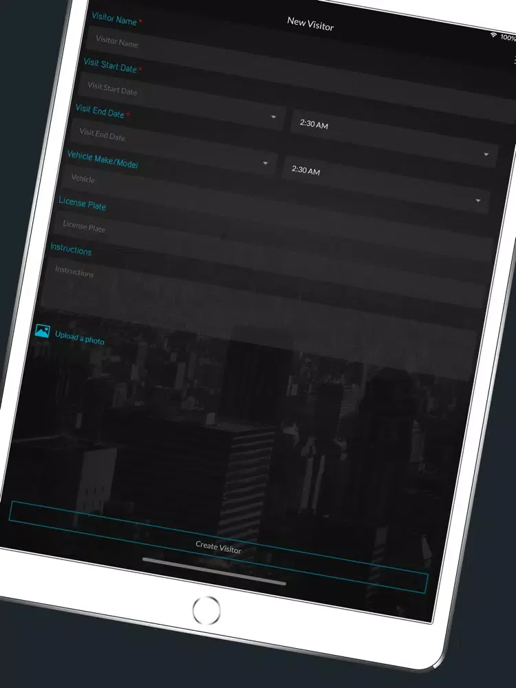 Capturas de tela do Tenant Concierge iPad 