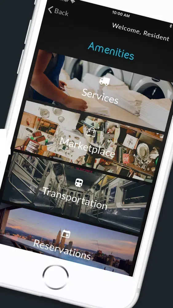 Capturas de tela do Tenant Concierge