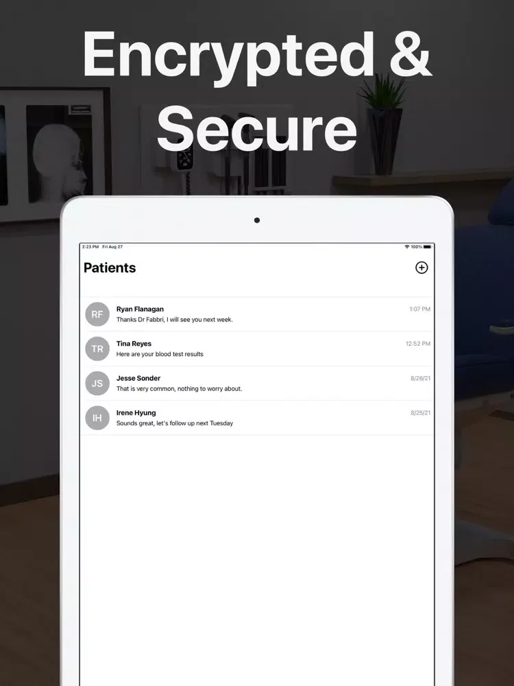 TextMD - HIPAA Text Message iPad  سکرین شاٹس