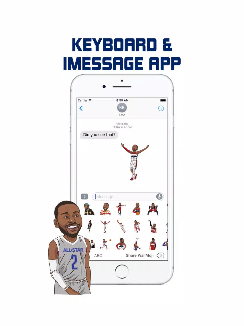 Tangkapan layar WallMoji by John Wall - Emojis and Stickers iPad 
