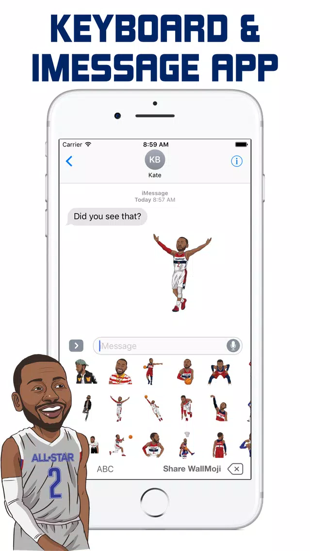 Tangkapan layar WallMoji by John Wall - Emojis and Stickers