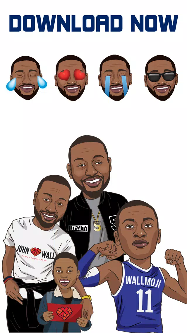 Tangkapan layar WallMoji by John Wall - Emojis and Stickers