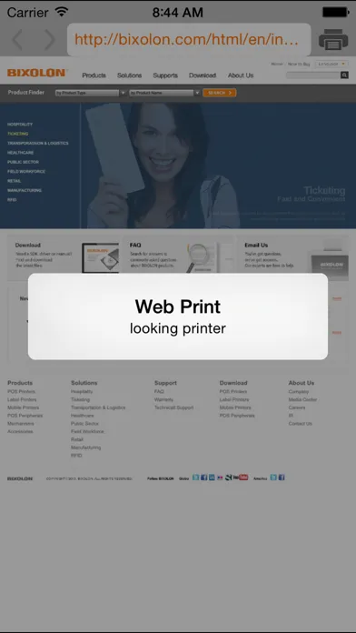 Zrzuty ekranu Mobile Print