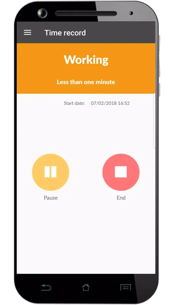 Captures d'écran de Worktime Tracking