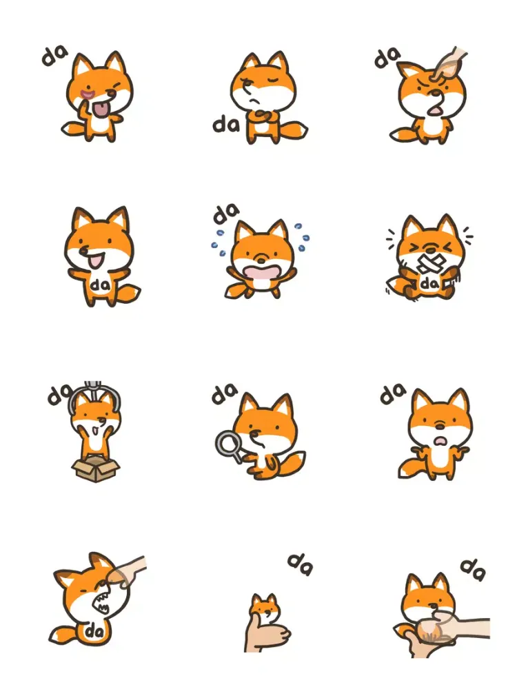 da Fox Animated Stickers iPad  سکرین شاٹس