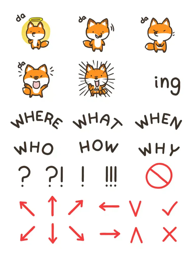 da Fox Animated Stickers iPad  سکرین شاٹس