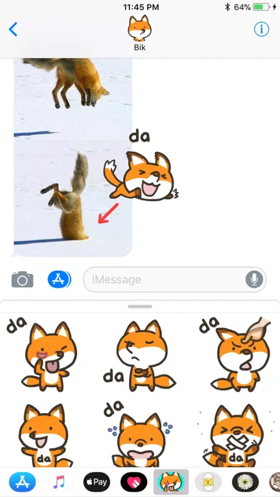 da Fox Animated Stickers سکرین شاٹس