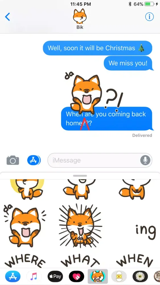 da Fox Animated Stickers سکرین شاٹس