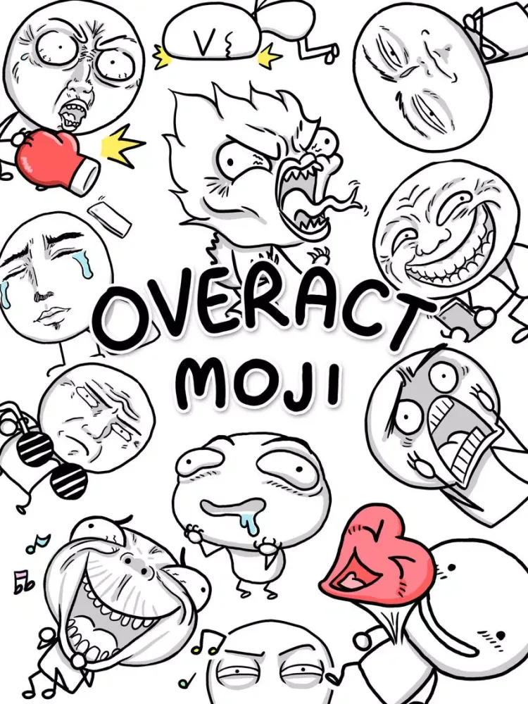 Overact Moji Animated Stickers iPad  스크린샷