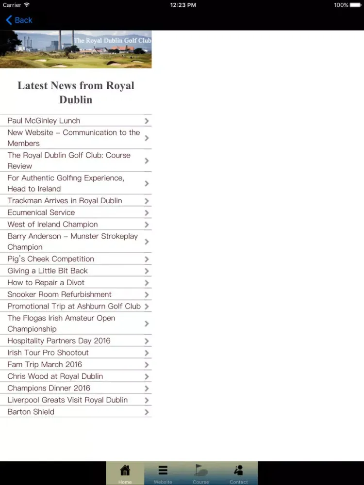 The Royal Dublin Golf Club iPad  سکرین شاٹس